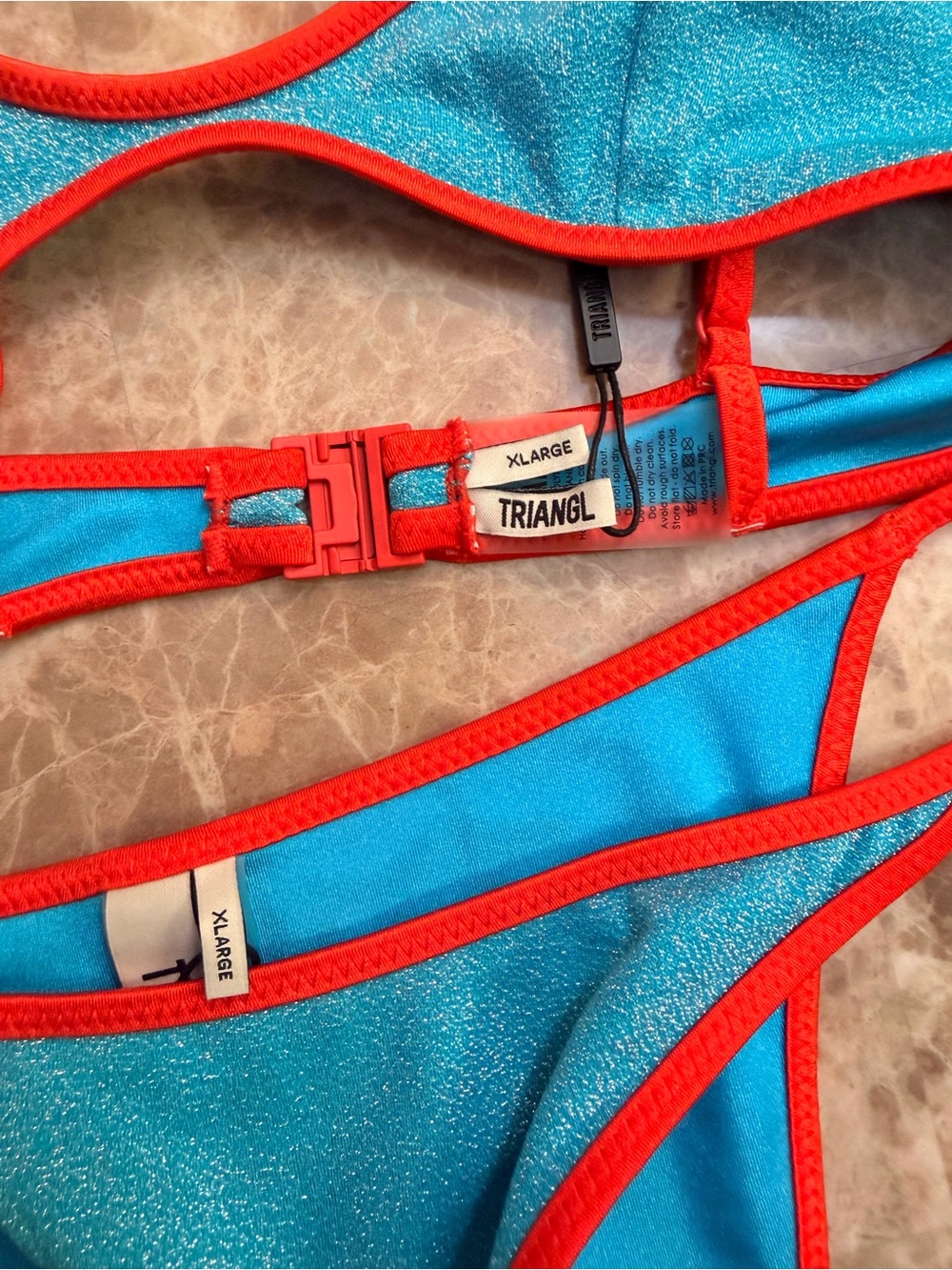 triangl swimwear Orange & Yellow Floral Bikini Set - Picture 11 of 13